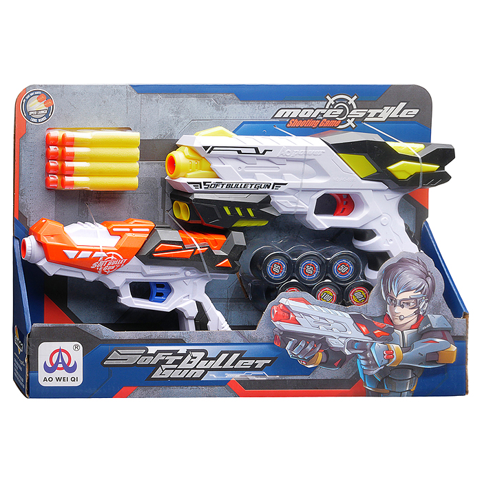 Фото к товару Набор тир AO-6000B6 "PlayMaster" с полимерными пулями, в коробке Набор тир AO-6000B6 "PlayMaster" с полимерными пулями, в коробке