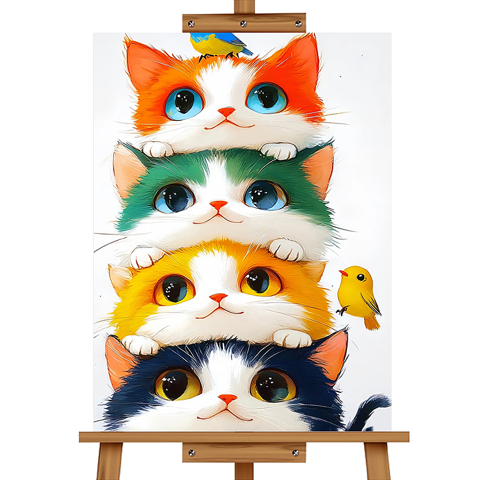 Фото к товару Мозаика алмазная MKA3020-34 "Кошачья жизнь" 20*30см. Мозаика алмазная MKA3020-34 "Кошачья жизнь" 20*30см.