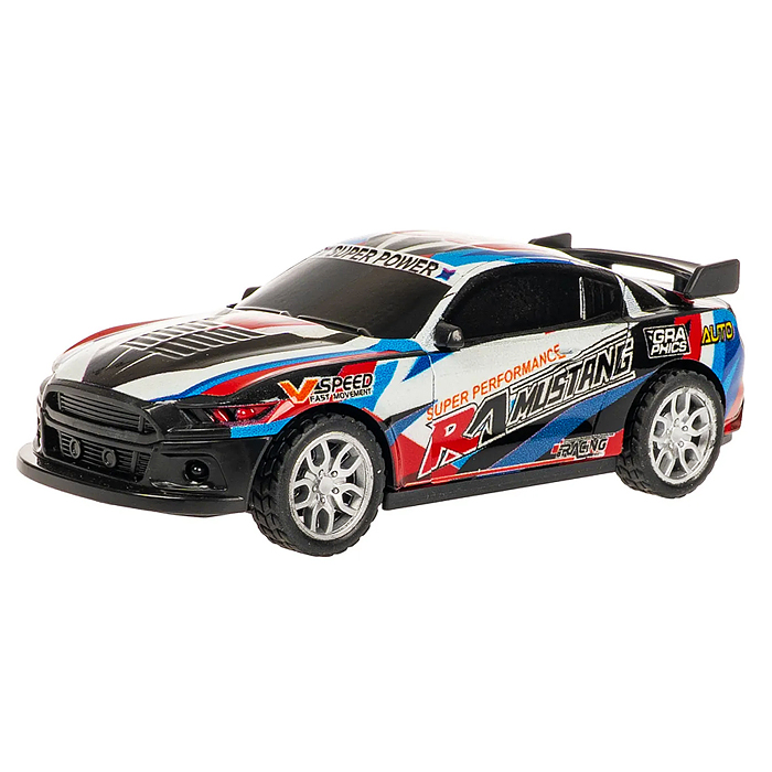 Машинка пластмассовая инерционная "Авария на трассе" Гонка спорт (pull back) ВОХ 15,2х7,5х7,5см,