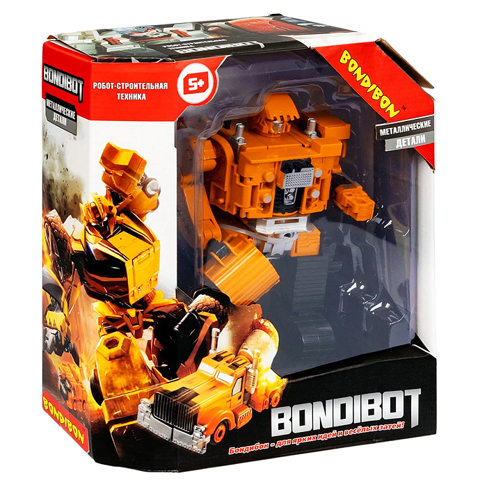 Фото к товару Трансформер 2в1 "Робот-строительная техника" Экскаватор гусеничный, метал. детали Трансформер 2в1 "Робот-строительная техника" Экскаватор гусеничный, метал. детали