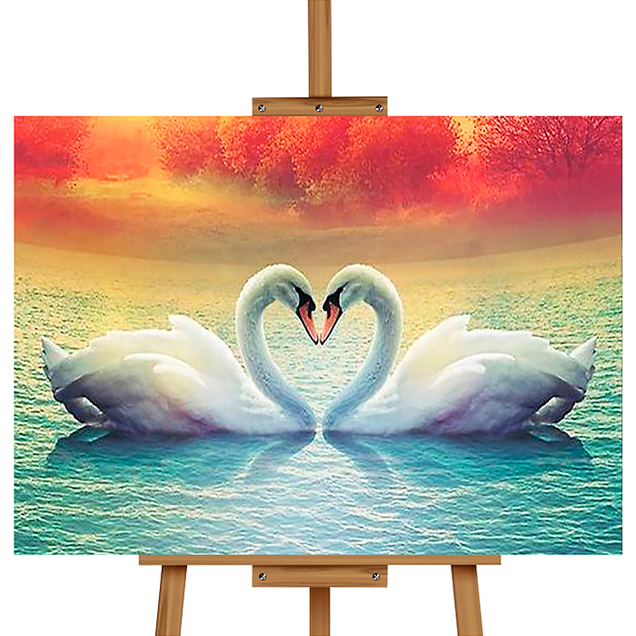 Набор для рисования MKR5040-63 "Картина по номерам 40х50 см. Неразлучники"