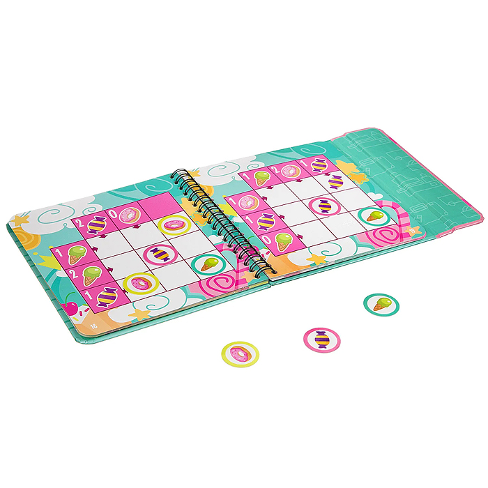 Компактные развивающие игры в дорогу "Сладкое королевство!" логическая игра