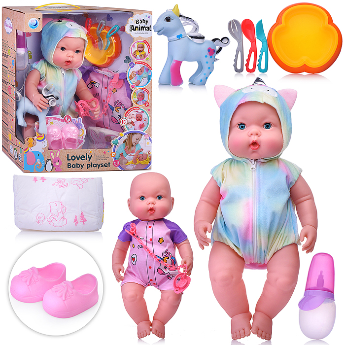 Пупс DH2377C  "Мира" с аксессуарами, в коробке