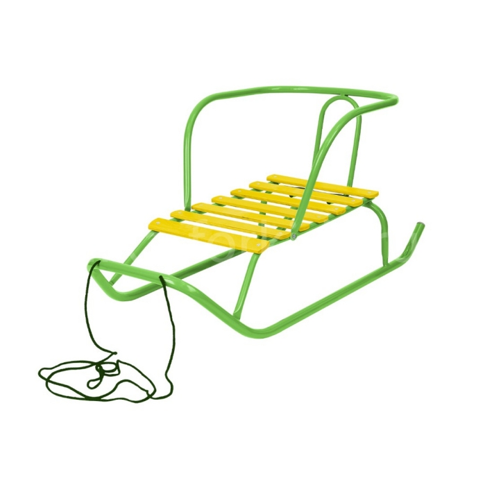 Игрушка. Санки детские "Ветерок 1+" (зеленый)