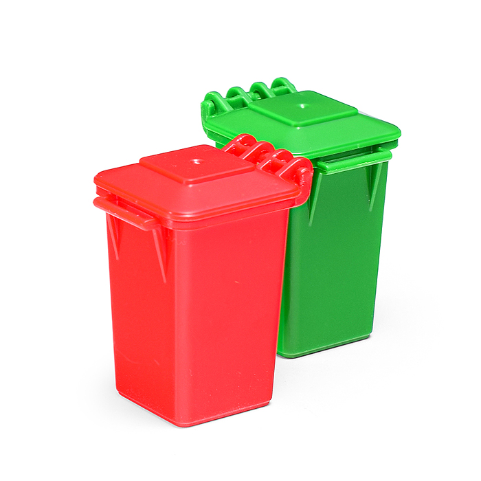 Машина JS108A "Эко-мусоровоз" 1:16 (свет, звук) в коробке (цвет синий)