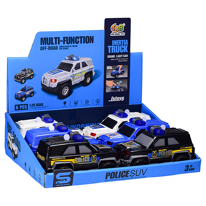 Машина JS201F "Городской патруль" 1:20 (свет, звук) в коробке