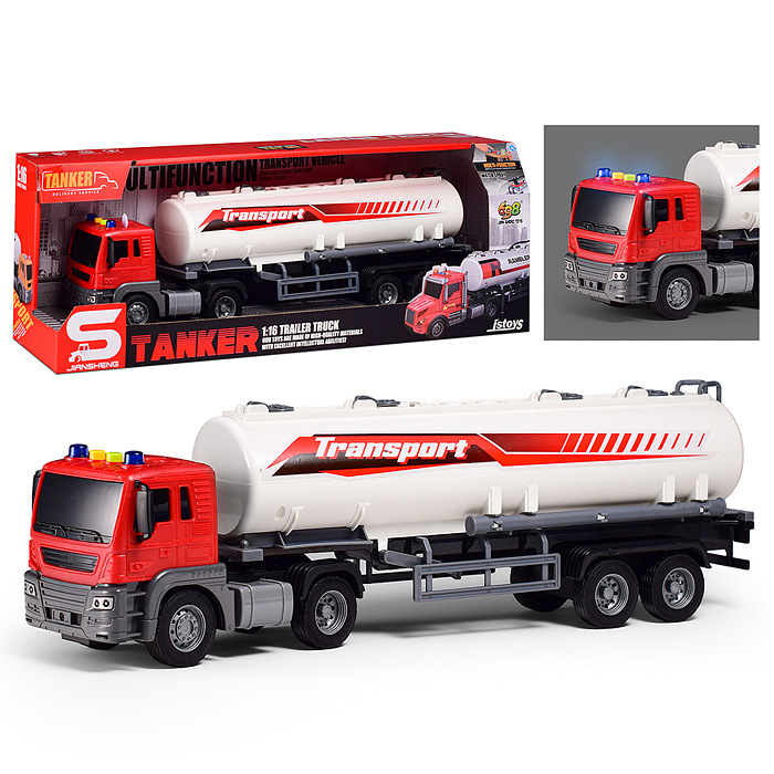 Машина JS204A "Цистерна Плюс" 1:16 (свет, звук) в коробке Машина JS204A "Цистерна Плюс" 1:16 (свет, звук) в коробке