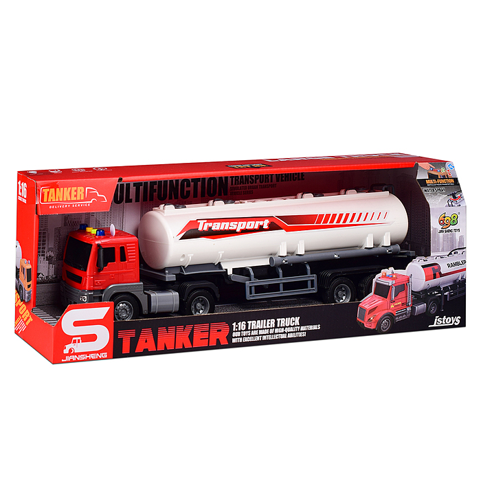 Машина JS204A "Цистерна Плюс" 1:16 (свет, звук) в коробке