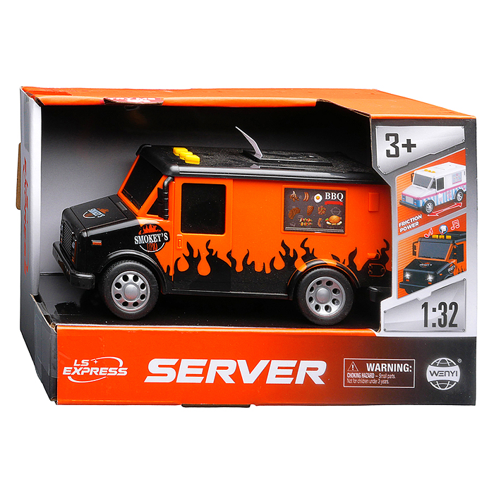 Машина WY1135C "Сафари трейлер" 1:32 (свет, звук) в коробке