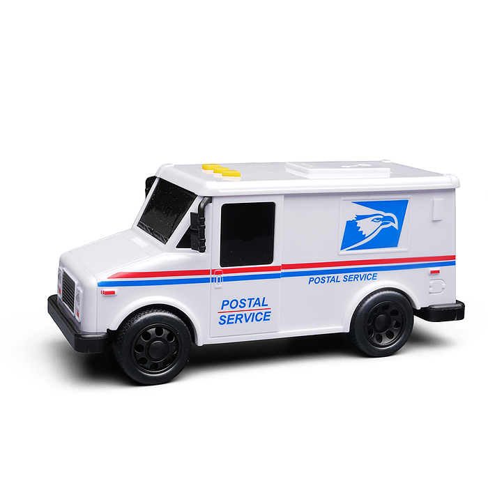 Машина WY1135A "Почта" 1:32 (свет, звук) в коробке