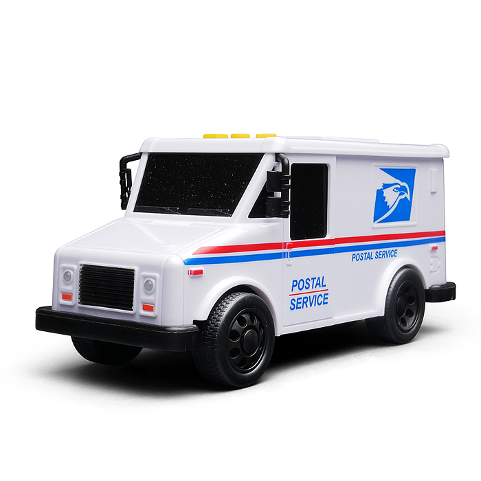 Машина WY1135A "Почта" 1:32 (свет, звук) в коробке