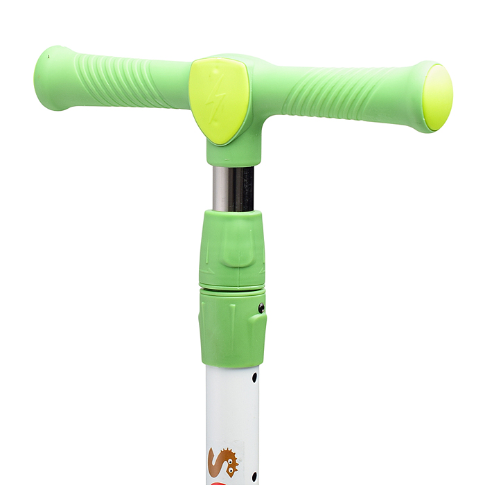 Самокат U001198Y 3-х кол., зеленый, PU, в коробке