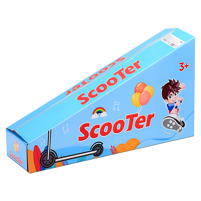 Самокат U001198Y 3-х кол., зеленый, PU, в коробке