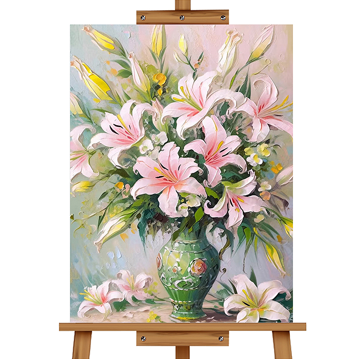 Фото к товару Мозаика алмазная MKA3020-31 "Лилии" 20*30см. Мозаика алмазная MKA3020-31 "Лилии" 20*30см.