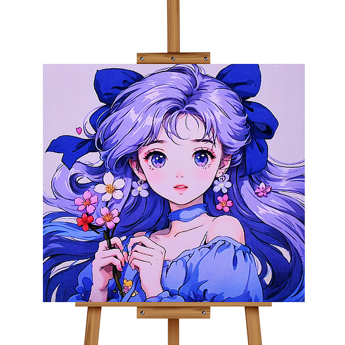 Фото к товару Мозаика алмазная MKA2020-39 "Красивая девушка" 20*20 см. Мозаика алмазная MKA2020-39 "Красивая девушка" 20*20 см.