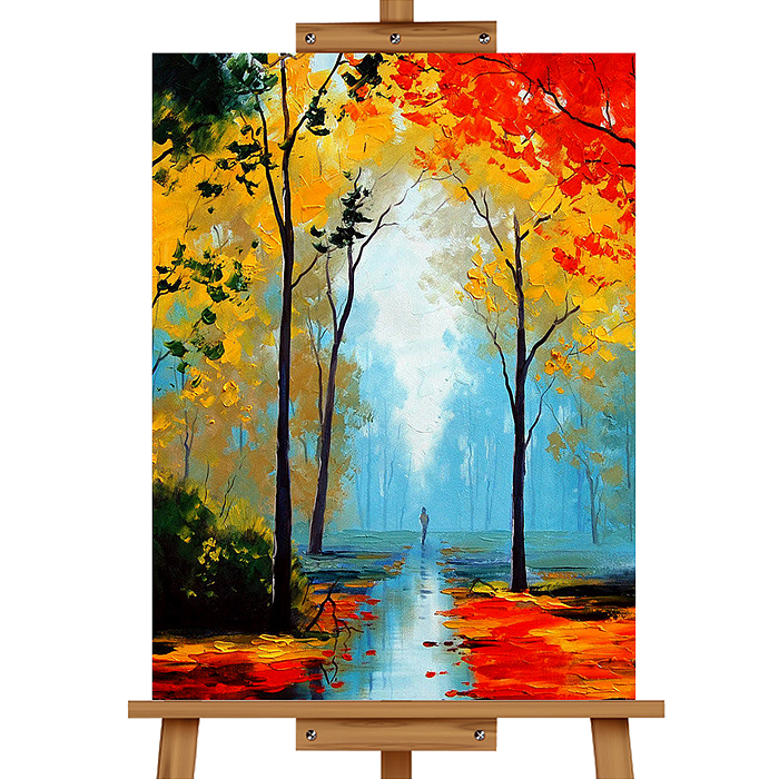 Фото к товару Набор для рисования MKR4030-82 "Картина по номерам 30х40 см. Осень" Набор для рисования MKR4030-82 "Картина по номерам 30х40 см. Осень"