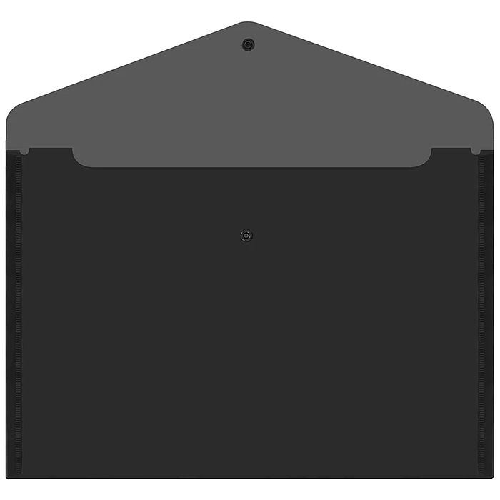 Фото к товару Папка-конверт с кнопкой прозрачная А4 до 100 л, черная, 0,15 мм "Universal" Папка-конверт с кнопкой прозрачная А4 до 100 л, черная, 0,15 мм "Universal"