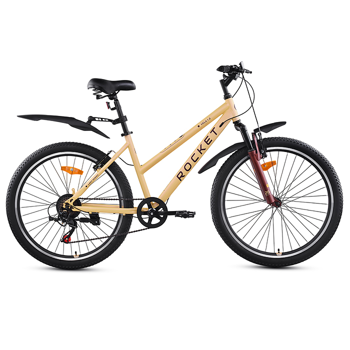 Велосипед 26" Rocket Vela 1.0, цвет бежевый, размер 15"