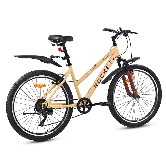 Велосипед 26" Rocket Vela 1.0, цвет бежевый, размер 15"
