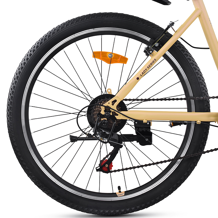 Велосипед 26" Rocket Vela 1.0, цвет бежевый, размер 15"