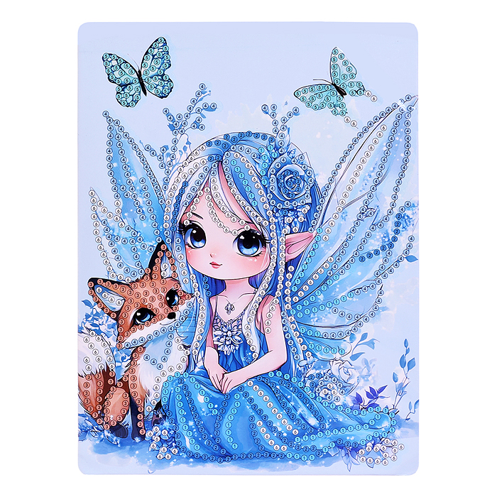 Мозаика алмазная 00-7624 "Лесная фея" 15*20см