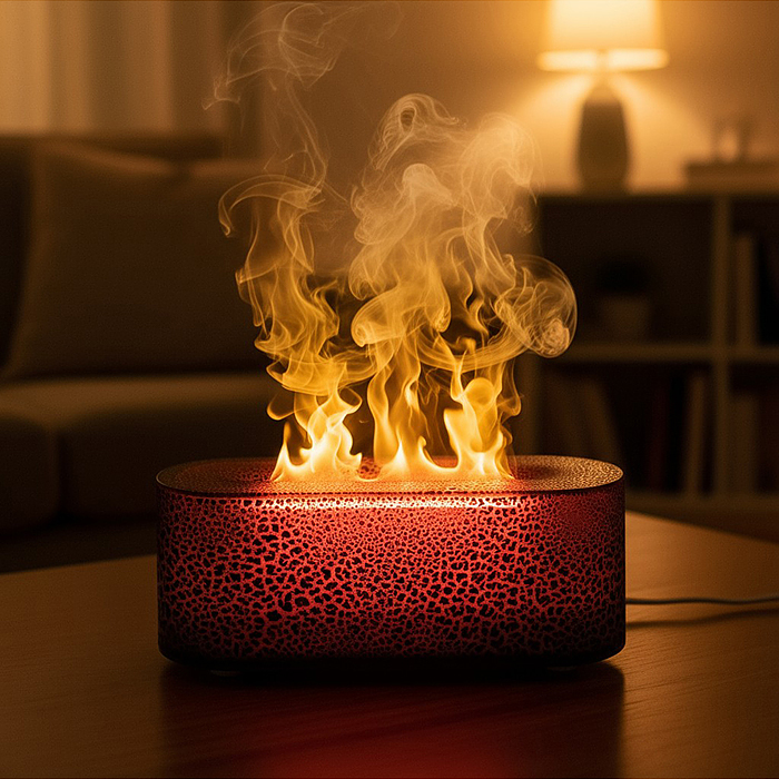 Светильник-увлажнитель DQ709AMINI  "Чёрная лава" в коробке