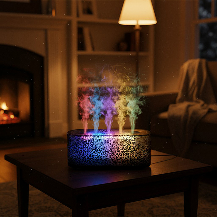 Светильник-увлажнитель DQ709AMINI  "Чёрная лава" в коробке