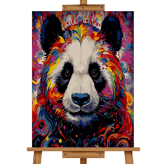 Набор для рисования MKR3020-43 "Картина по номерам 30х20 см. Яркая пандочка" 