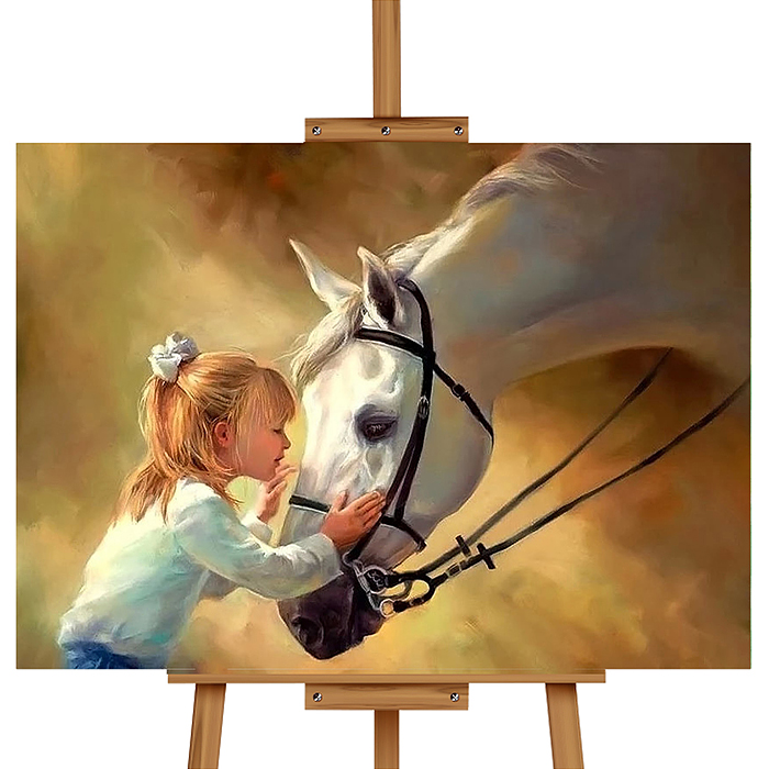 Набор для рисования MKR5040-44 "Картина по номерам 50х40 см. Искренность"