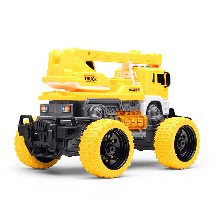 Машина JS105S "МегаКран" 1:16 (свет, звук) в коробке (цвет желтый)