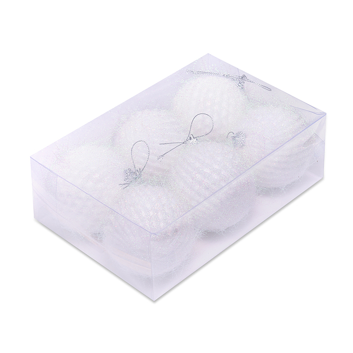 Набор новогодних украшений S2504 "Рождественская сказка" (6шт х 7см)