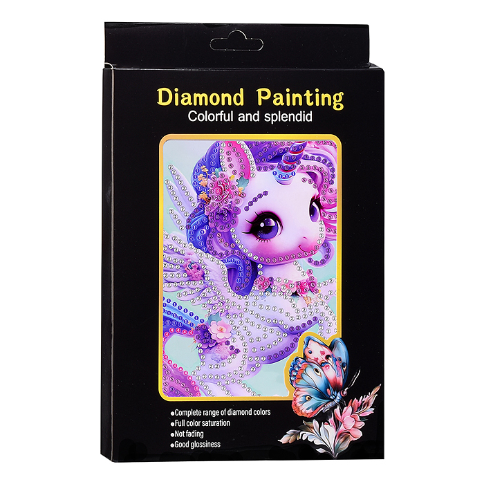 Мозаика алмазная 00-7611 "Единорожка" 15*20см