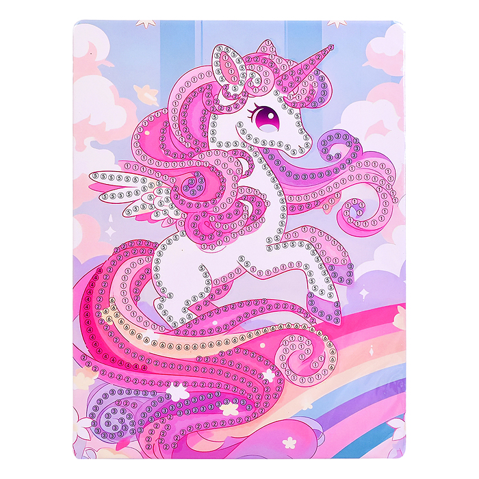 Мозаика алмазная 00-7620 "Гациозный единорог" 15*20см