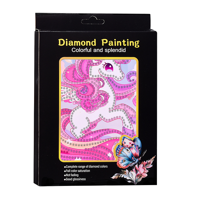 Мозаика алмазная 00-7620 "Гациозный единорог" 15*20см