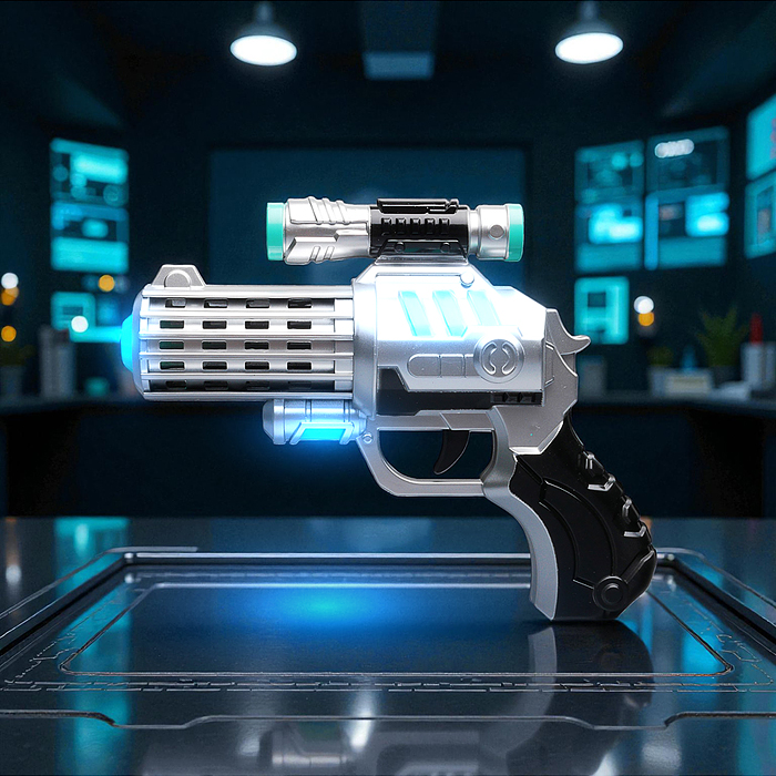 Фото к товару Набор оружия 841-6 "Дуэль" (свет, звук) на батарейках, в коробке Набор оружия 841-6 "Дуэль" (свет, звук) на батарейках, в коробке