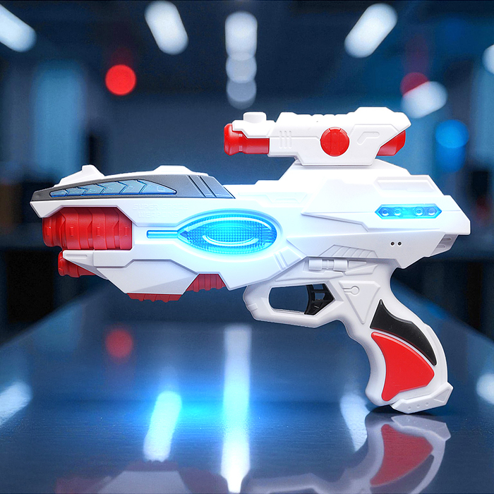 Фото к товару Набор оружия 836-18 "Операция Космос" (свет, звук) на батарейках, в коробке Набор оружия 836-18 "Операция Космос" (свет, звук) на батарейках, в коробке