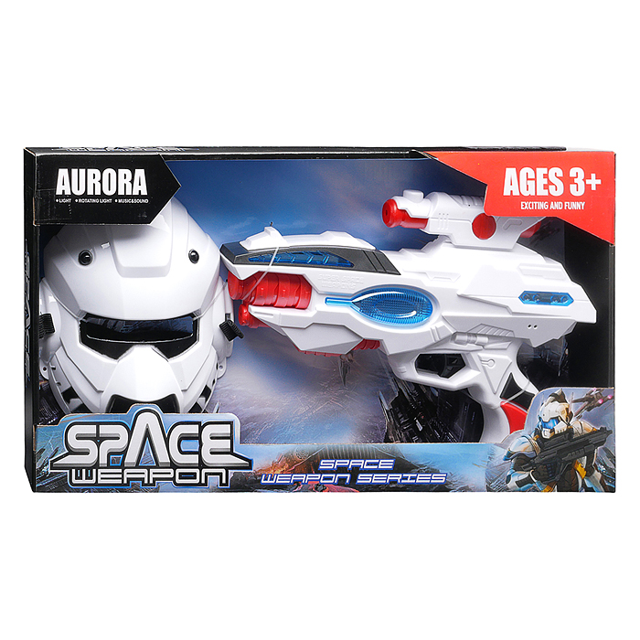 Фото к товару Набор оружия 836-18 "Операция Космос" (свет, звук) на батарейках, в коробке Набор оружия 836-18 "Операция Космос" (свет, звук) на батарейках, в коробке