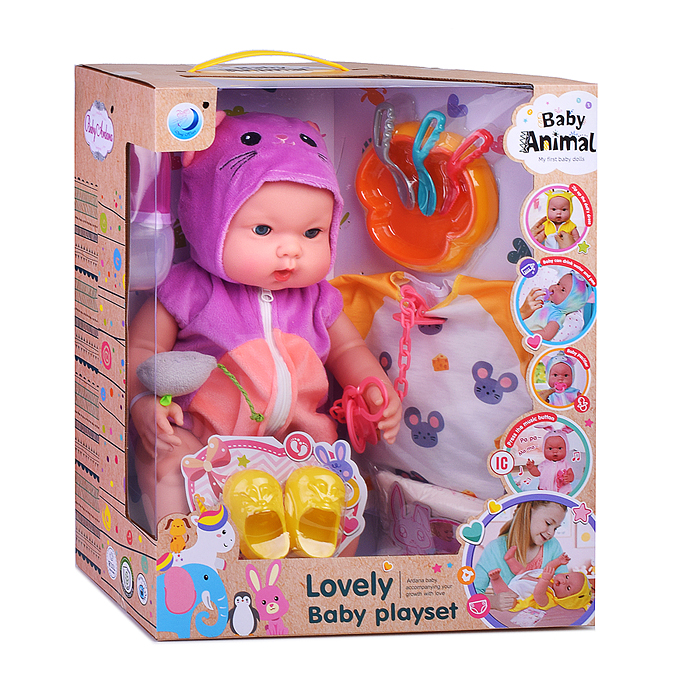 Фото к товару Пупс DH2377E "Сашенька" с аксессуарами , в коробке Пупс DH2377E "Сашенька" с аксессуарами , в коробке