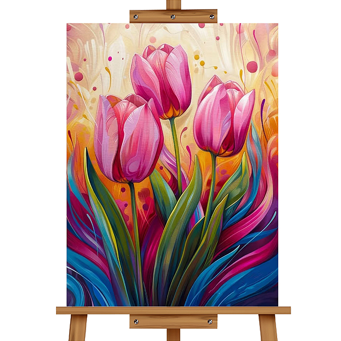 Набор для рисования MKR3020-67 "Картина по номерам 30х20 см. Тюльпаны"