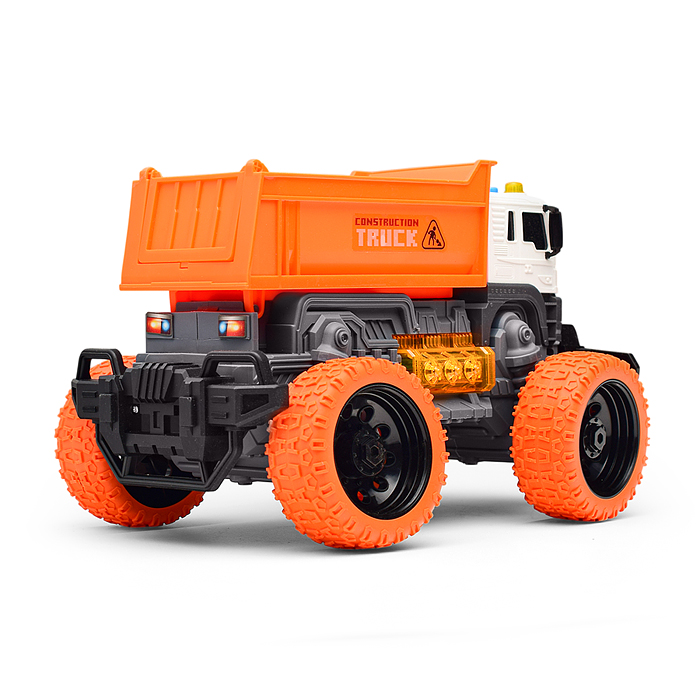 Машина JS101BS "Мега самосвал" 1:16 (свет, звук) в коробке (цвет оранжевый)
