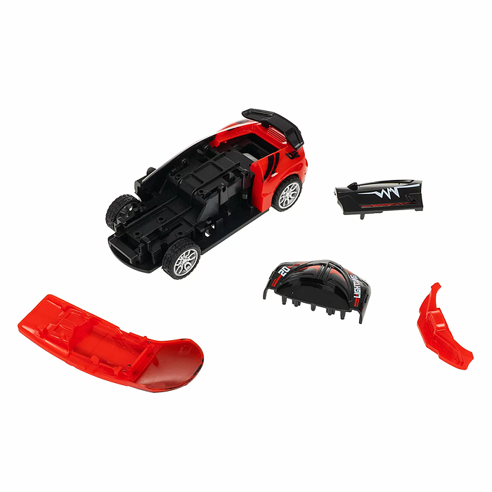 Фото к товару Машинка пластмассовая инерционная "Авария на трассе" Гонка красная (pull back) CRD 25x18,2x5,2см, Машинка пластмассовая инерционная "Авария на трассе" Гонка красная (pull back) CRD 25x18,2x5,2см,