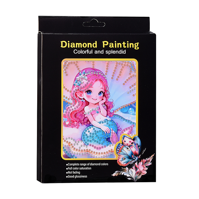 Мозаика алмазная 00-7609 "Русалочка в ракушке" 15*20см