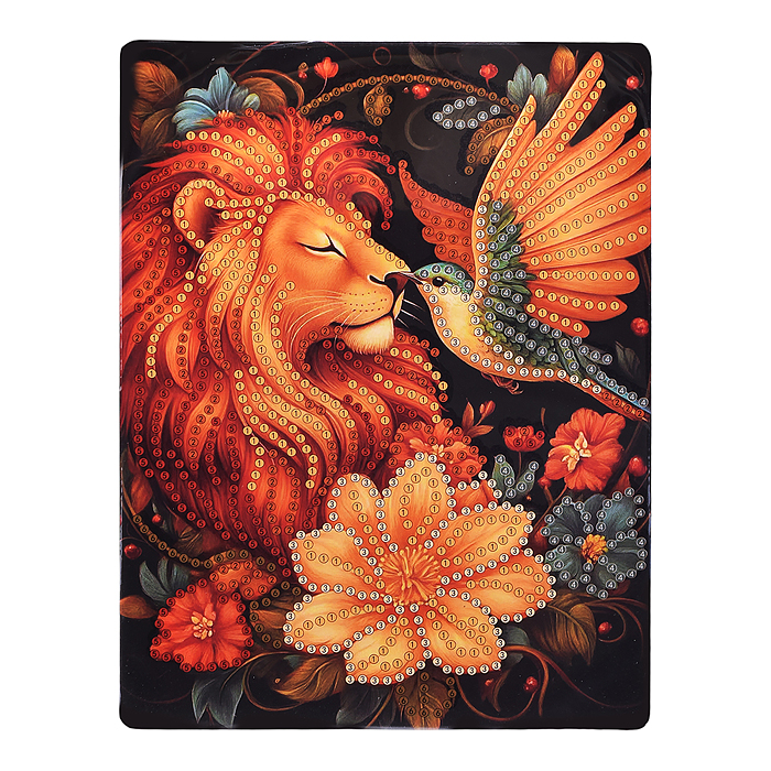 Мозаика алмазная 00-7617 "Царь зверей" 15*20см