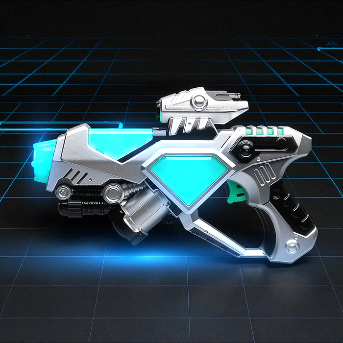 Набор оружия 840-3 "Зеленая миля" (свет, звук) на батарейках, в коробке