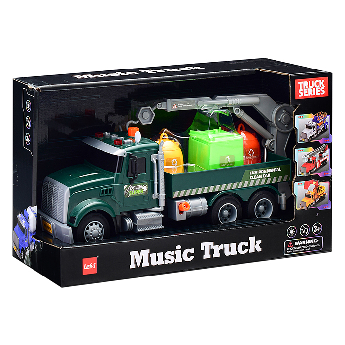 Фото к товару Машина 3833 "Эколог" в коробке Машина 3833 "Эколог" в коробке