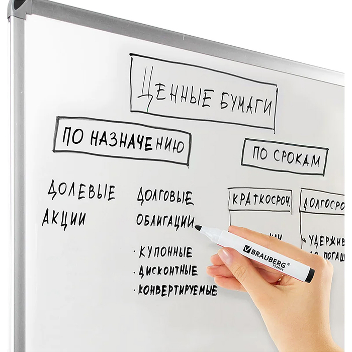 Маркер стираемый для белой доски черный "Ultra whiteboad marker" 3 мм, с клипом
