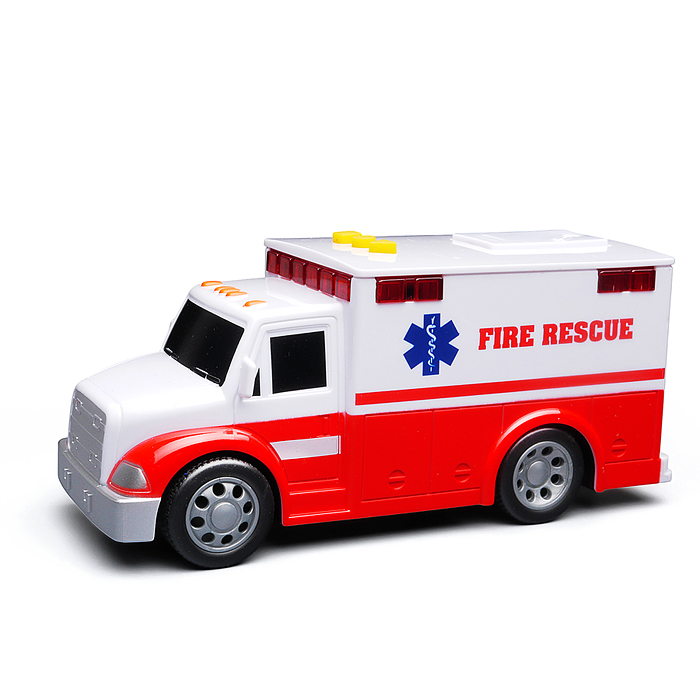 Машина WY1109A "Реанимация" 1:32 (свет. Звук) в коробке