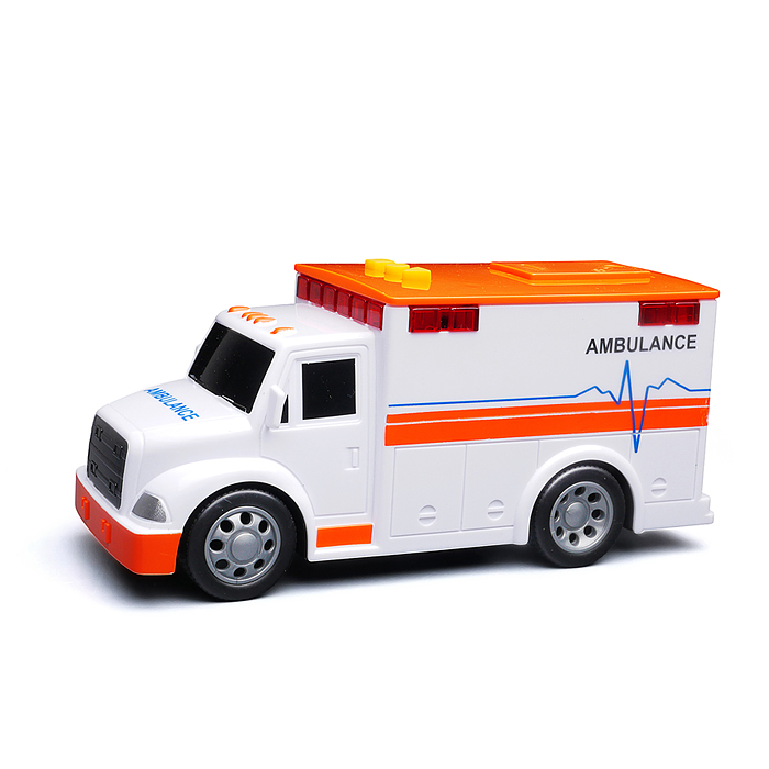 Машина WY1109B "Скорая помощь" 1:32 (свет, звук) в коробке