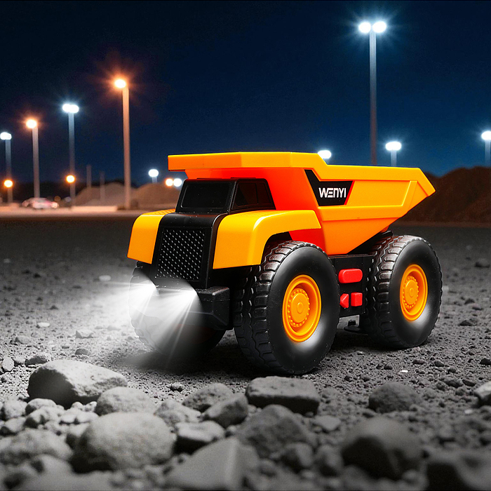 Машина WY1106A "Бульдозер" 1:32 (свет, звук) в коробке