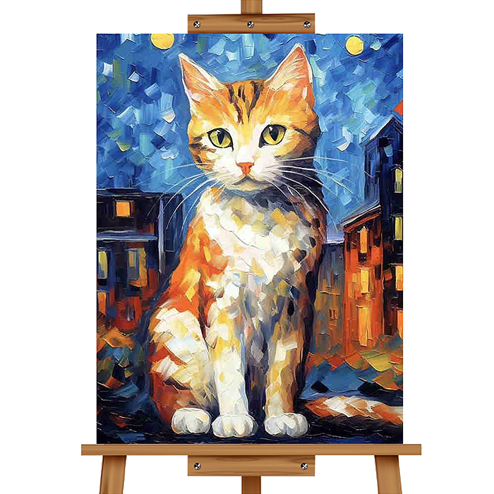 Набор для рисования MKR5040-56 "Картина по номерам 40х50 см. Кошка"